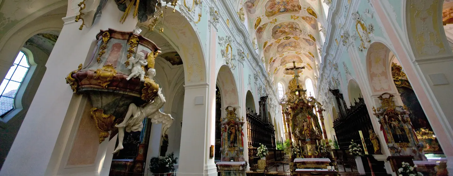 Foto: Staatliche Schlösser und Gärten Baden-Württemberg, Achim Mende Kloster Ochsenhausen, Klosterkirche